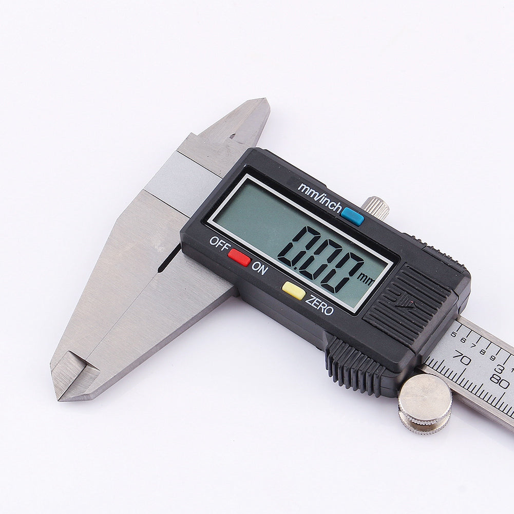 0-200mm LCD Digital Vernier Caliper Stainless Steel Micrometer Electronic Gauge Measuring Tool