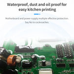 Bisofice Desktop 58mm Thermal Receipt Printer Wired Barcode Printer USB Connection with 1 Roll Paper Inside Support ESC Command Cashbox Connecting Compatible with Windows Android for Supermarket Store