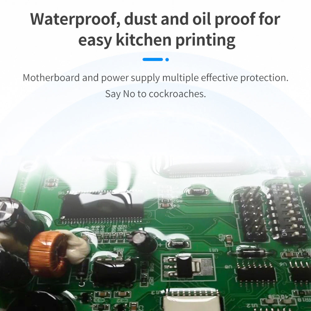 Bisofice Desktop 58mm Thermal Receipt Printer Wired Barcode Printer USB Connection with 1 Roll Paper Inside Support ESC Command Cashbox Connecting Compatible with Windows Android for Supermarket Store