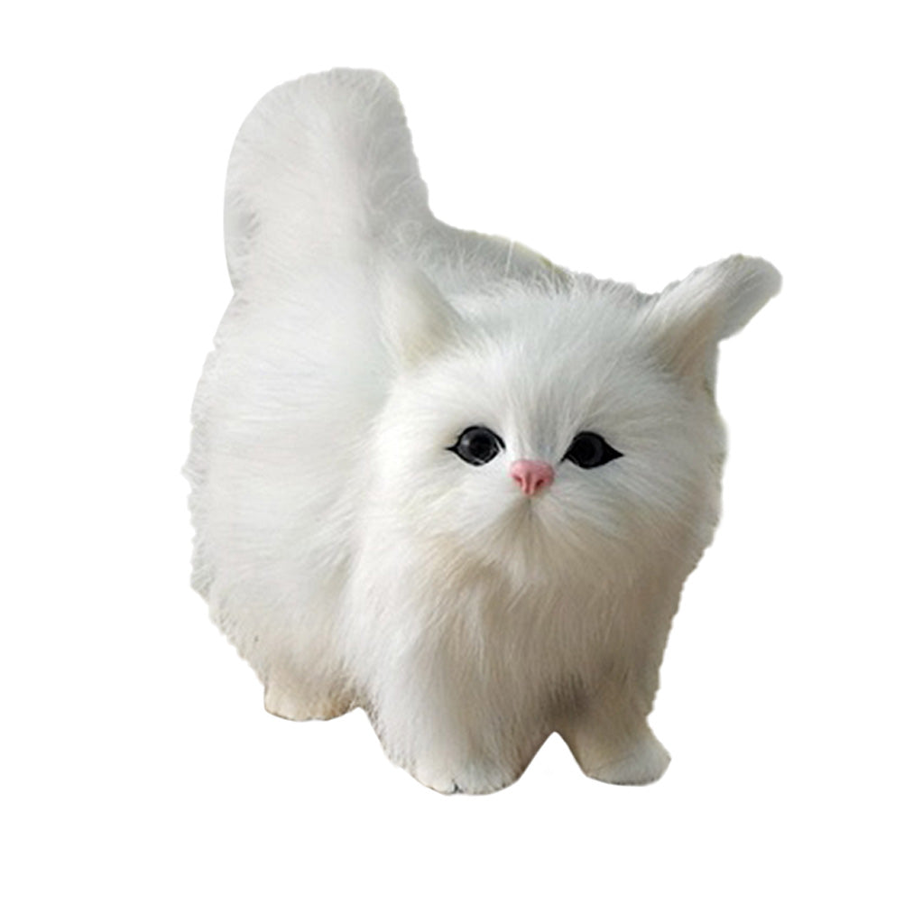 Fluffy Plush Cat Stuffed Animal Toy  Christmas Birthday Gift