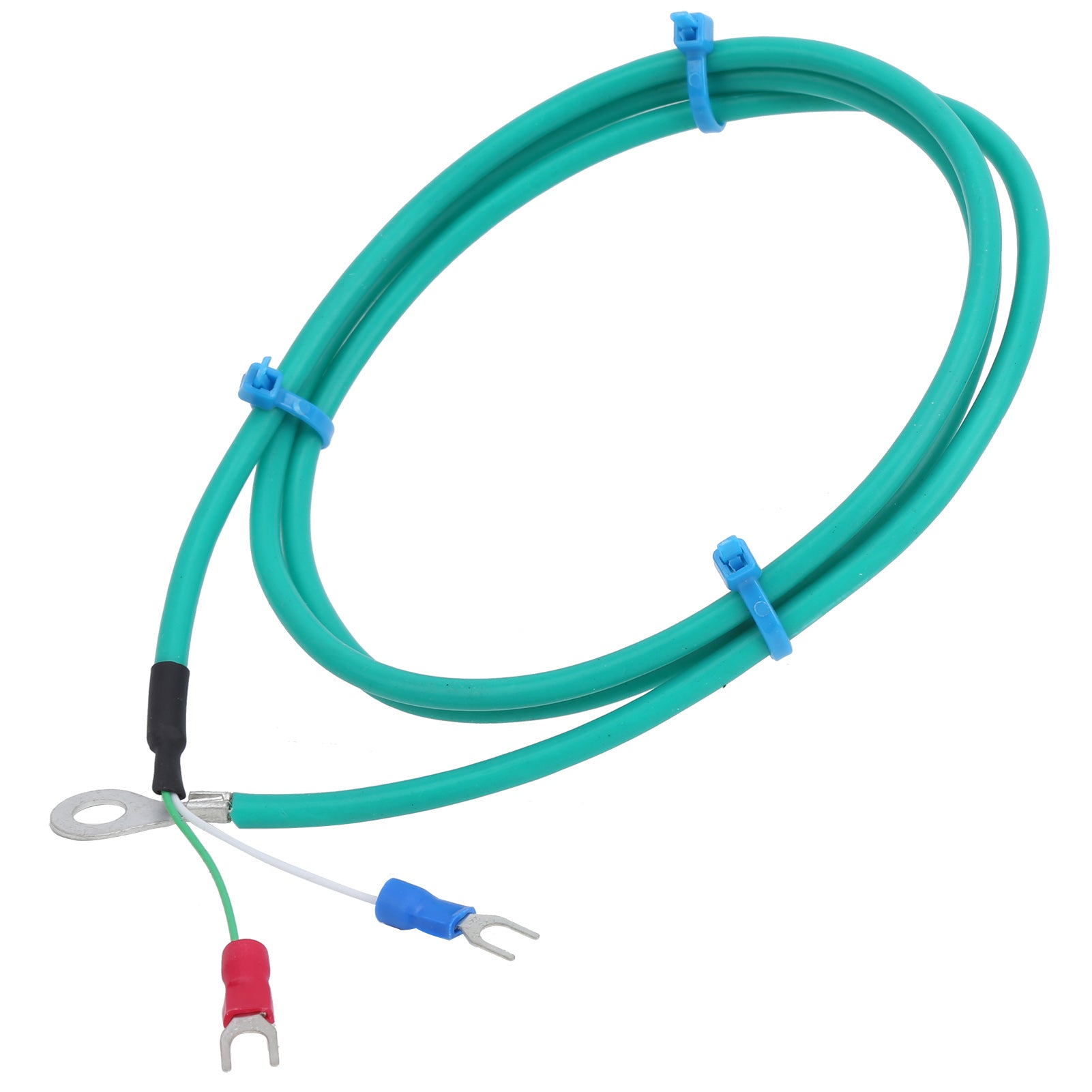 KType Thermocouple Probe SMD Round Hole Silicone Temperature Measuring Line 0200℃(1meter )