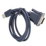 USB to RS232 Serial Cable Black Industrial Grade 9Pin Computer Printing Data Line 1.2Meter