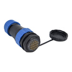 Waterproof Connector Back Nut IP68 Aviation Power Socket  5A for Cable Wire SP28