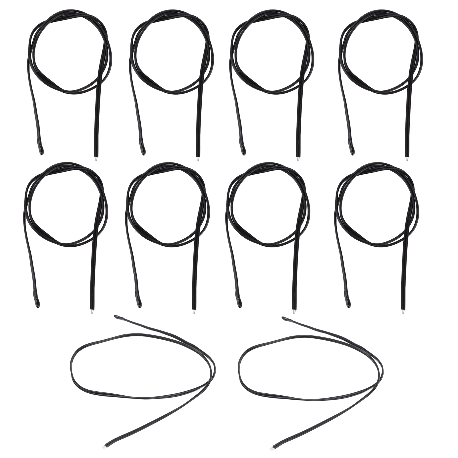 10Pcs NTC Temperature Sensor PVC Epoxy Resin Temp Thermal Thermistor Probe for Automobiles 500mm10K B3435