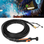 Arc Welding Torch Set Air Cooling TIG-17 4 Meters Cable 10mm M16x1.5 Weld Equipment(TIG-17 Single Switch )