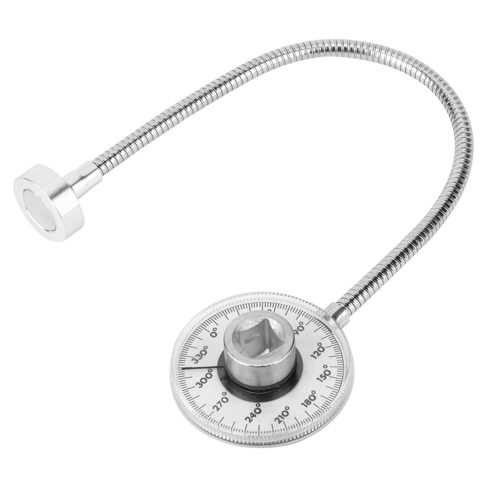 1/2in Torsion Angle Gauge Torque 360 Degrees Angle Measuring Gauge with Strong Magnetism