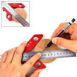 YX-3 Center Line Scriber 45 90 Degrees Angle Line Caliber Ruler Measuring Tool