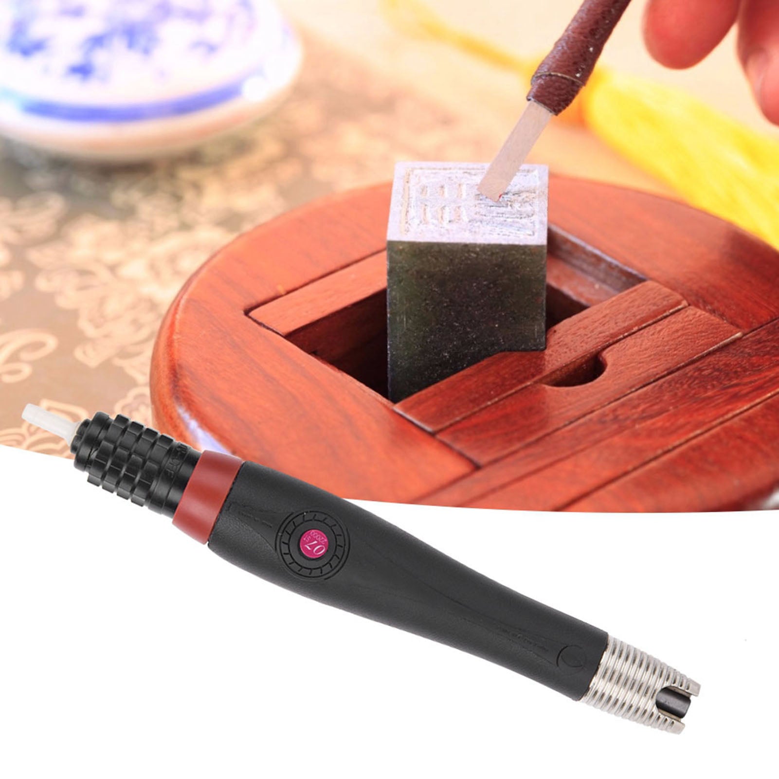 Air Grinder File Ultrasound Pneumatic Grinding Machine for Jade Carving 0.7mm Stroke