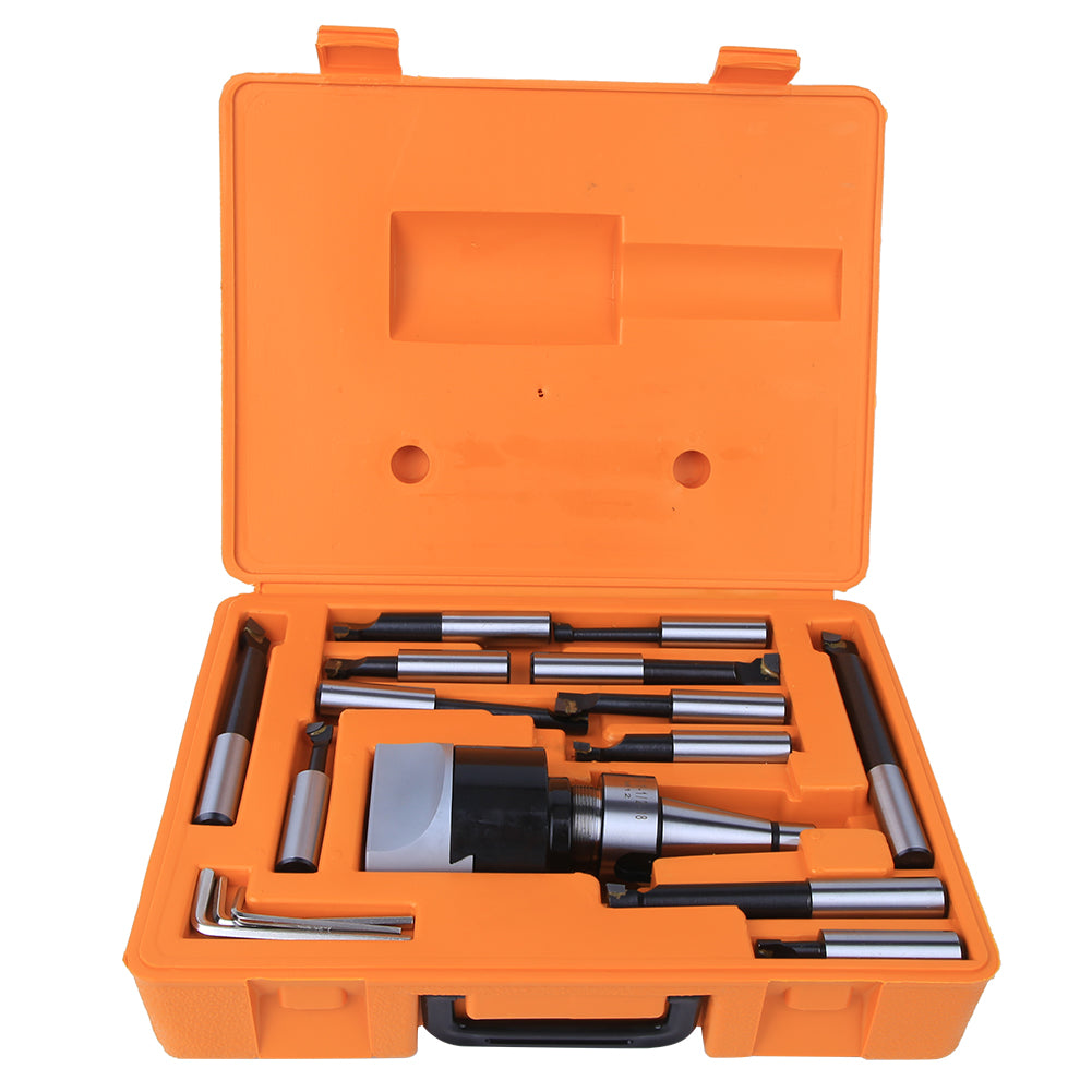 Boring Head Set High Hardness 40CR CNC Milling Tool Kits 75mm for Horizontal Boring MachineNT30-F1-18-12PCS