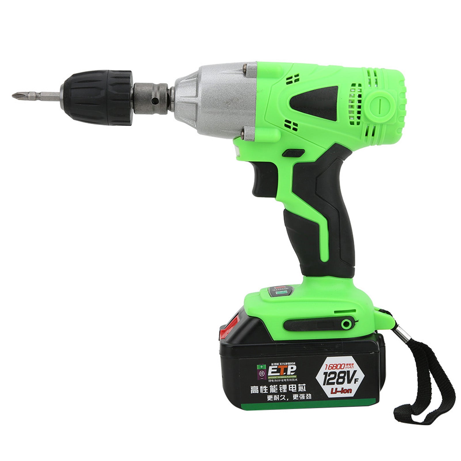 128Vf Electric Wrench Rechargeable Li Battery Hand Drill Wrench Power Tool