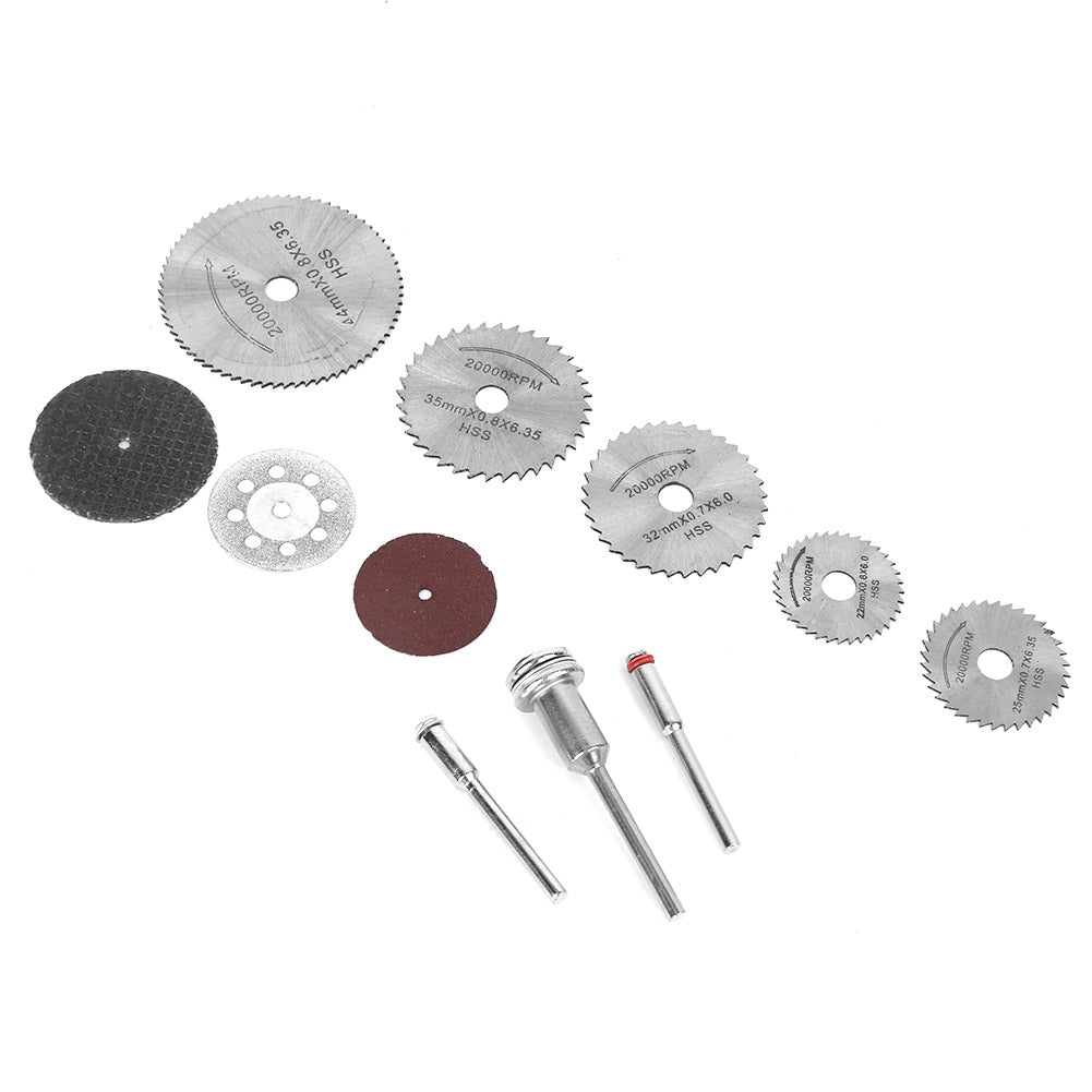 60Pcs Electric Grinding Set 8-Hole Saw Blade Rod Black Mesh  Red Sandpaper Grinder Tools