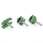 3Pcs 8-Shank Cutter Drill Set T Shape Wood Milling Cutter Adjustable Cabinet Bit Kit(3Pcs Door Panel ＋Knife )