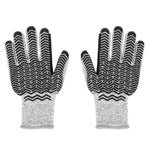 Cut Resistant Gloves HPPE Silica Gel Level 5 13 Stitches Heather Grey Type Hand Protection