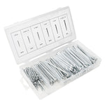 144Pcs Cotter Pin Assortment Set Kit Iron Industrial Supplies Fastener Manual Tools