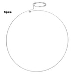 5PCs Magnifier Frame Watchmaker Tool Silver Round Wire Adjustable Perimeter Alloy Steel Durable