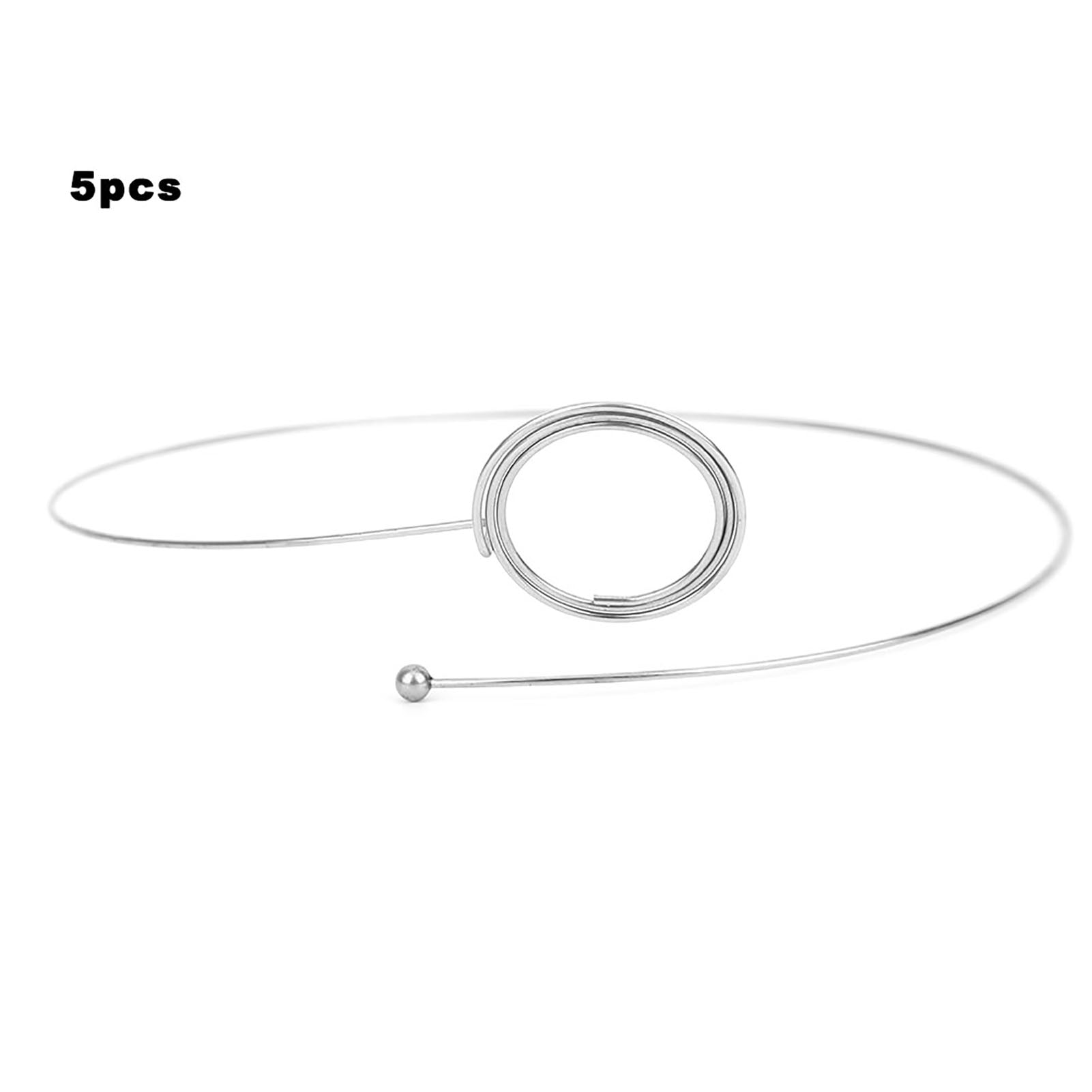 5PCs Magnifier Frame Watchmaker Tool Silver Round Wire Adjustable Perimeter Alloy Steel Durable