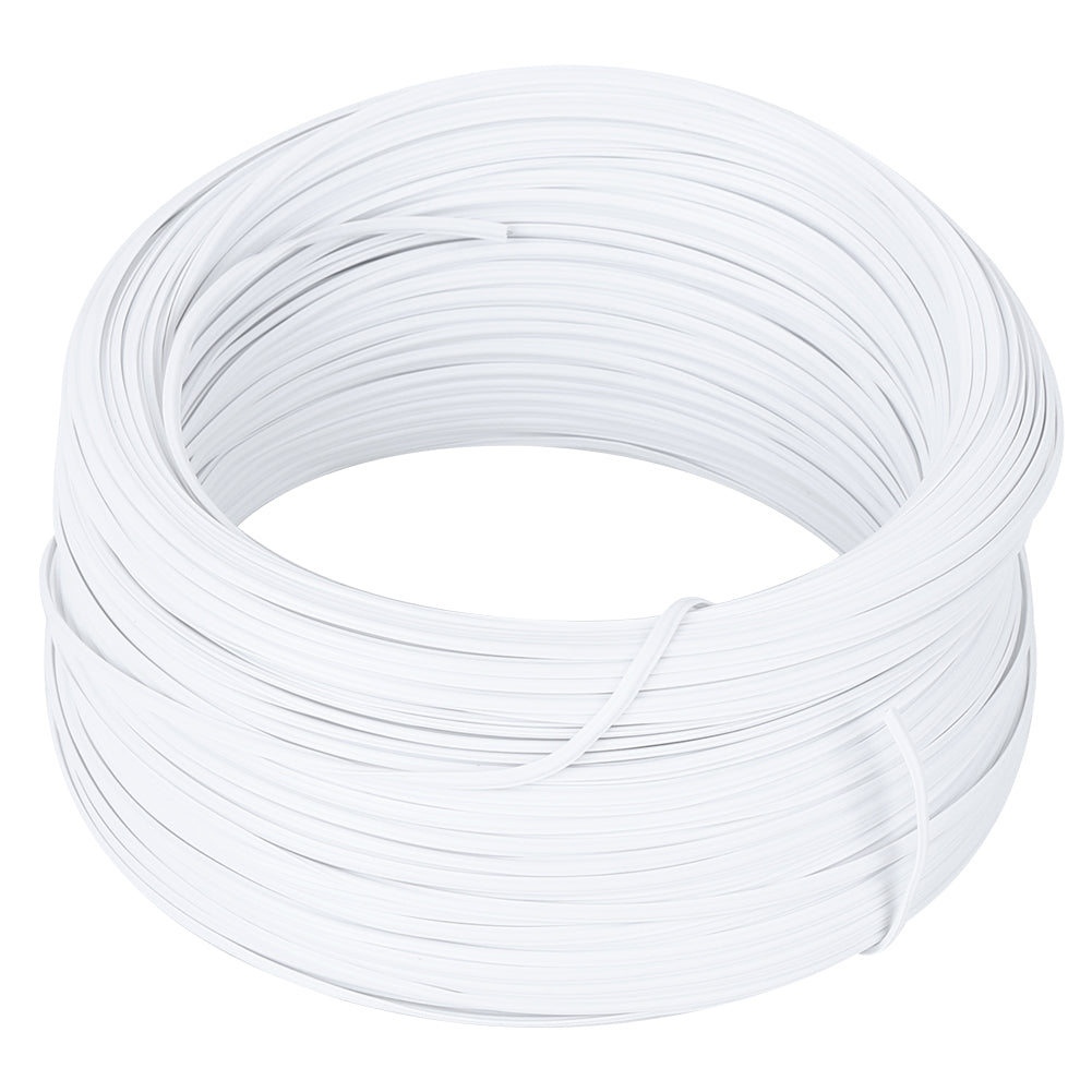Galvanized Iron Wire White Twist Ties Material Protective 0.55mm Single Core Inside DIY
