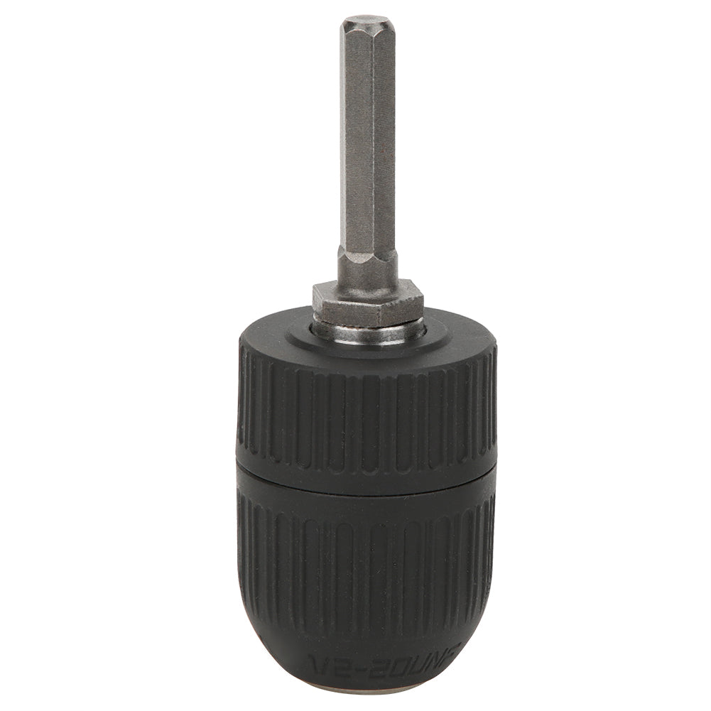 1/2in Hex Shank Adapter Converter Handheld Electric Drill Chuck 2‑13MM 1/2‑20UNF Thread
