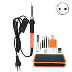 20Pcs Electric Soldering Iron Set Temperature Adjustable with Switch Welding ToolsAC220V EU Plug