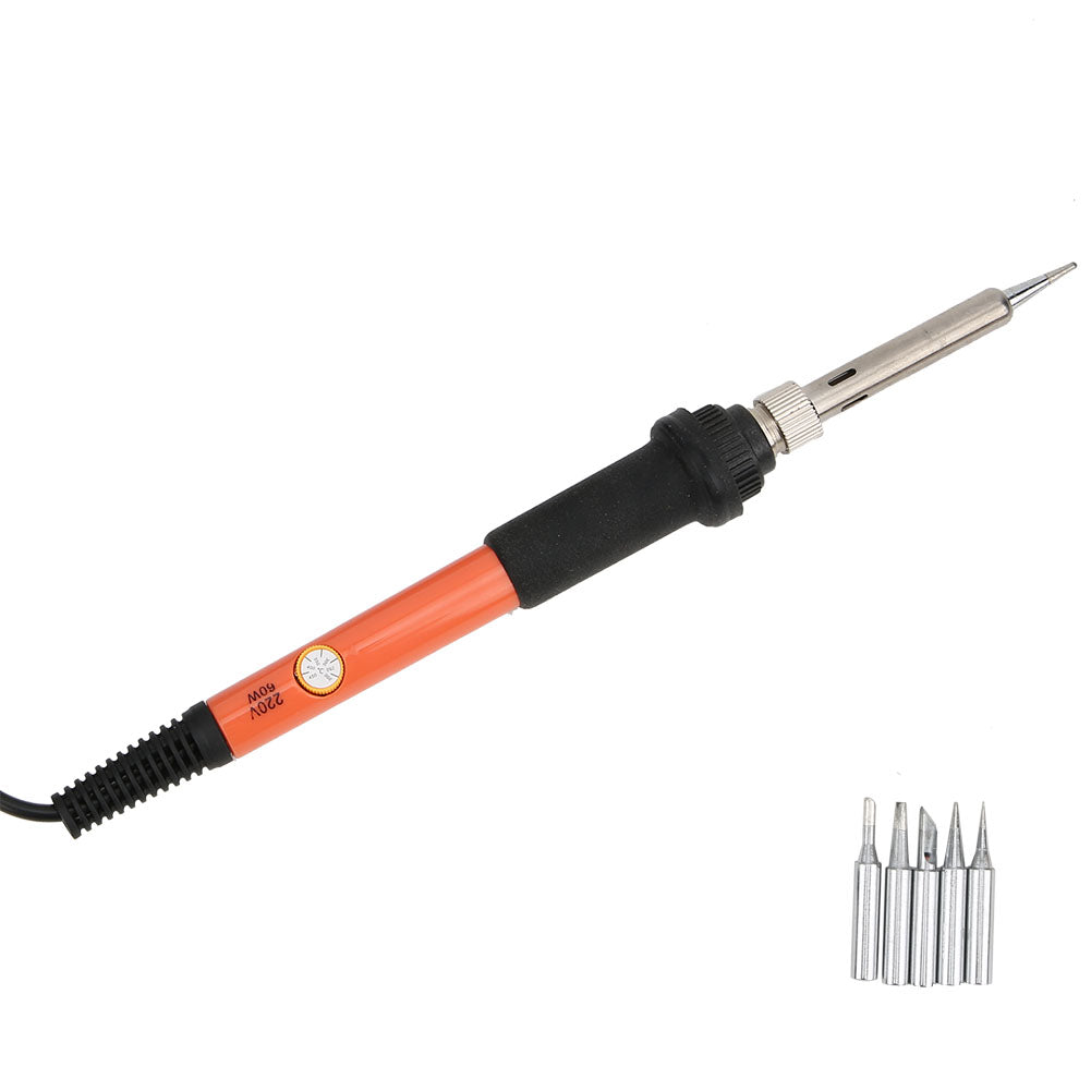 20Pcs Electric Soldering Iron Set Temperature Adjustable with Switch Welding ToolsAC220V EU Plug