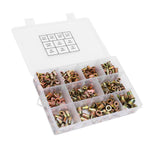 300Pcs Blind Riveting Nuts Set Color Plated Zinc Steel Vertical Grain Hardware Accessories