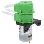 Peristaltic Pump Double Head Mini Dosing Water for Viscous NonViscous Liquid 2x4mm Hose(DC12V )