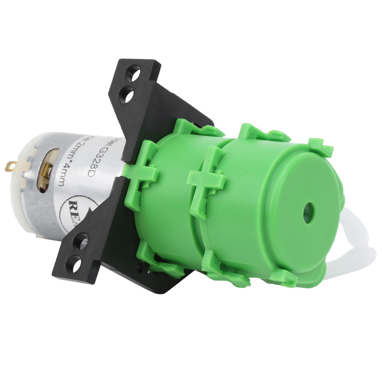 Peristaltic Pump Double Head Mini Dosing Water for Viscous NonViscous Liquid 2x4mm Hose(DC12V )
