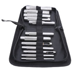 12Pcs Carbon Steel Leather Puncher Belts Hole Manual Chisel Punch Tools Hardware 3‑19mm