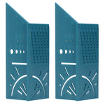 2PCS Multifunctional Woodworking Ruler 3D Angle Measuring Gauge Measuring Tools