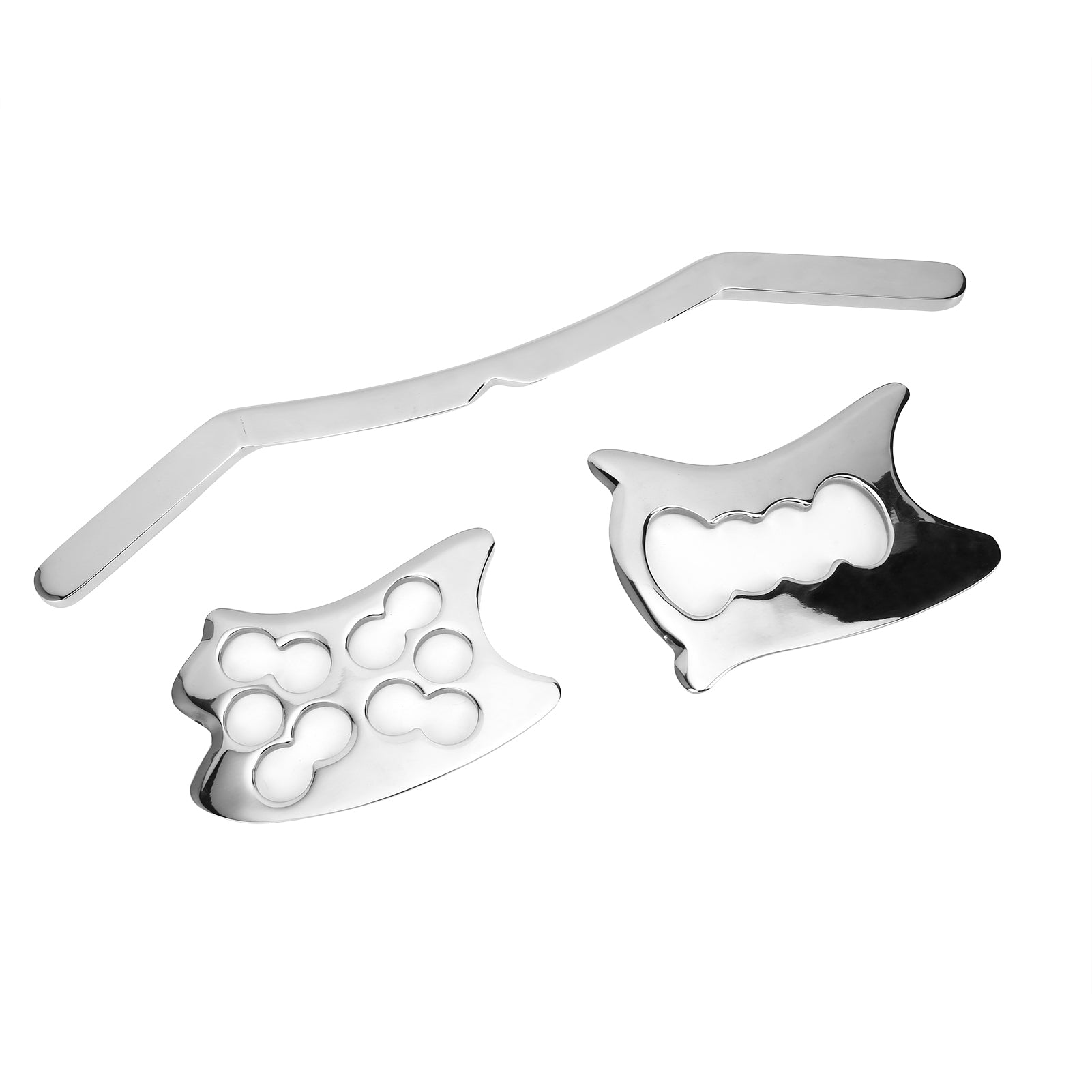 3pcs / set Stainless Steel Gua Sha Scraping Plate Body Massage Tools for Neck Shoulder