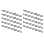 10Pcs Magnetic Head Screwdriver Bits Electric Hex Socket S2 Alloy Steel Industrial Tools
