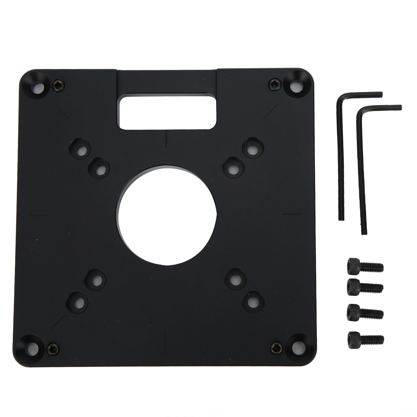 Router Table Insert Plate Aluminium Alloy CNC Trimmer Woodworking Engraving Accessory