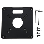 Router Table Insert Plate Aluminium Alloy CNC Trimmer Woodworking Engraving Accessory
