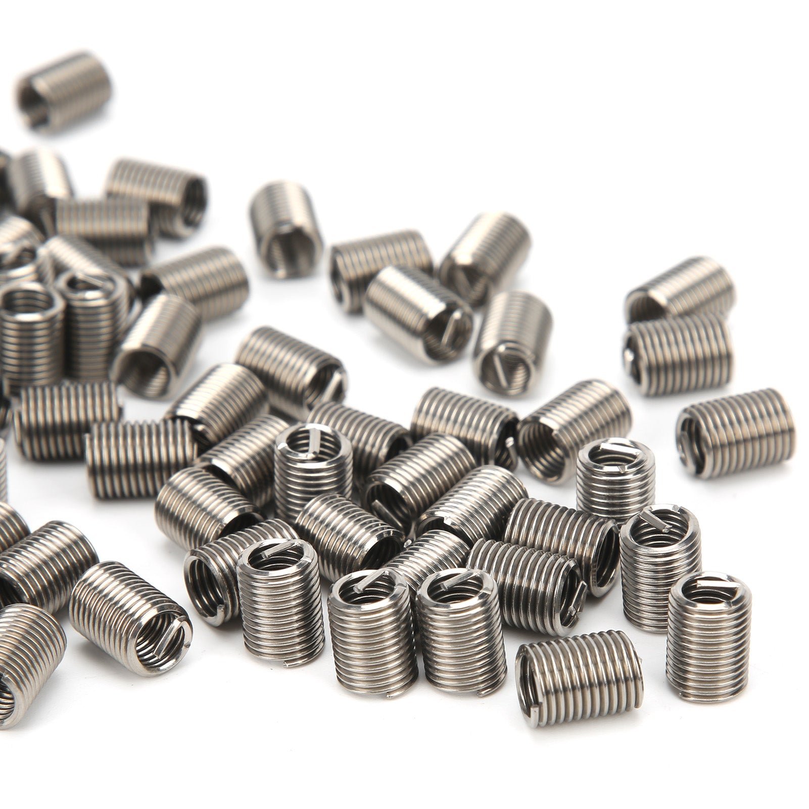 100Pcs Thread Inserts Male Female Reducing Nut Repair Tool Stainless Steel Fastener M6x1x2.5D