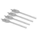 4Pcs Flat Wood Drill Bit Set High Carbon Steel Woodworking Drilling Tool Replacement 25mm
