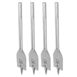 4Pcs Flat Wood Drill Bit Set High Carbon Steel Woodworking Drilling Tool Replacement 25mm