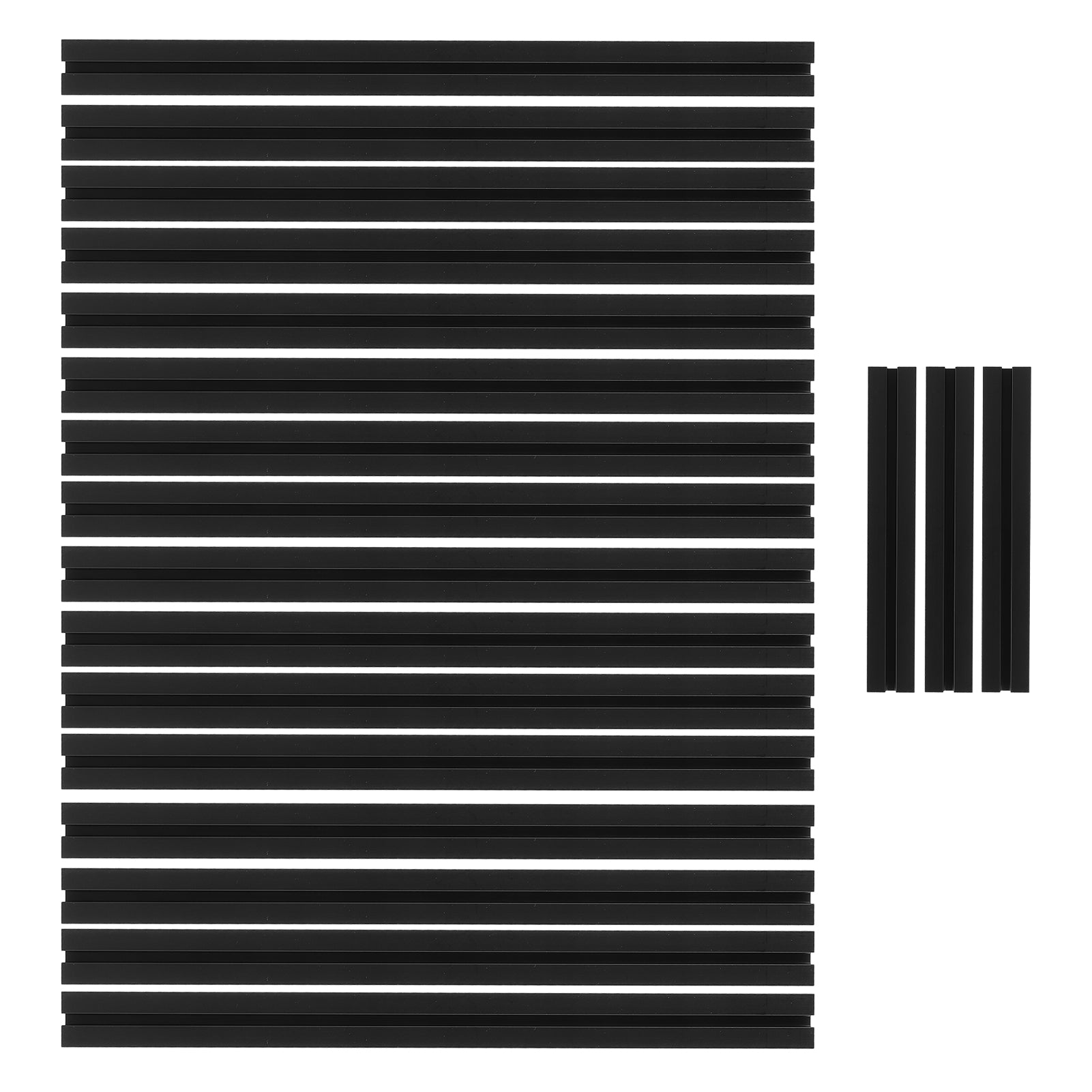 19Pcs Profile Frame Bracket Aluminum Alloy Black Oxidized Sectionalbar for VORON V0 Printer