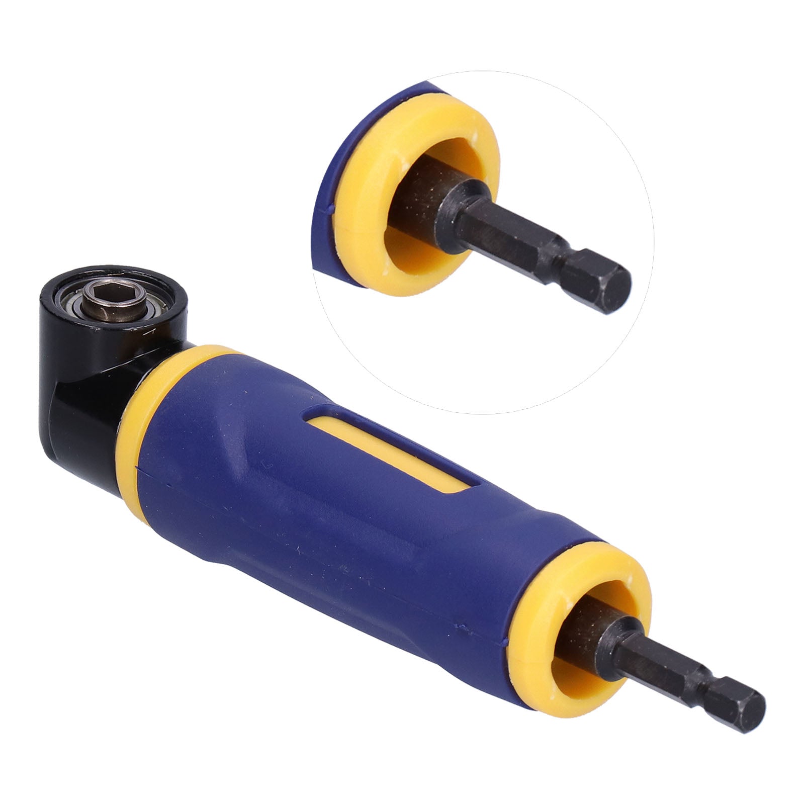 Right Angle Extension Driver Drilling Shank 1/4in Hex Drill Bit Socket Holder Woodworking Tool