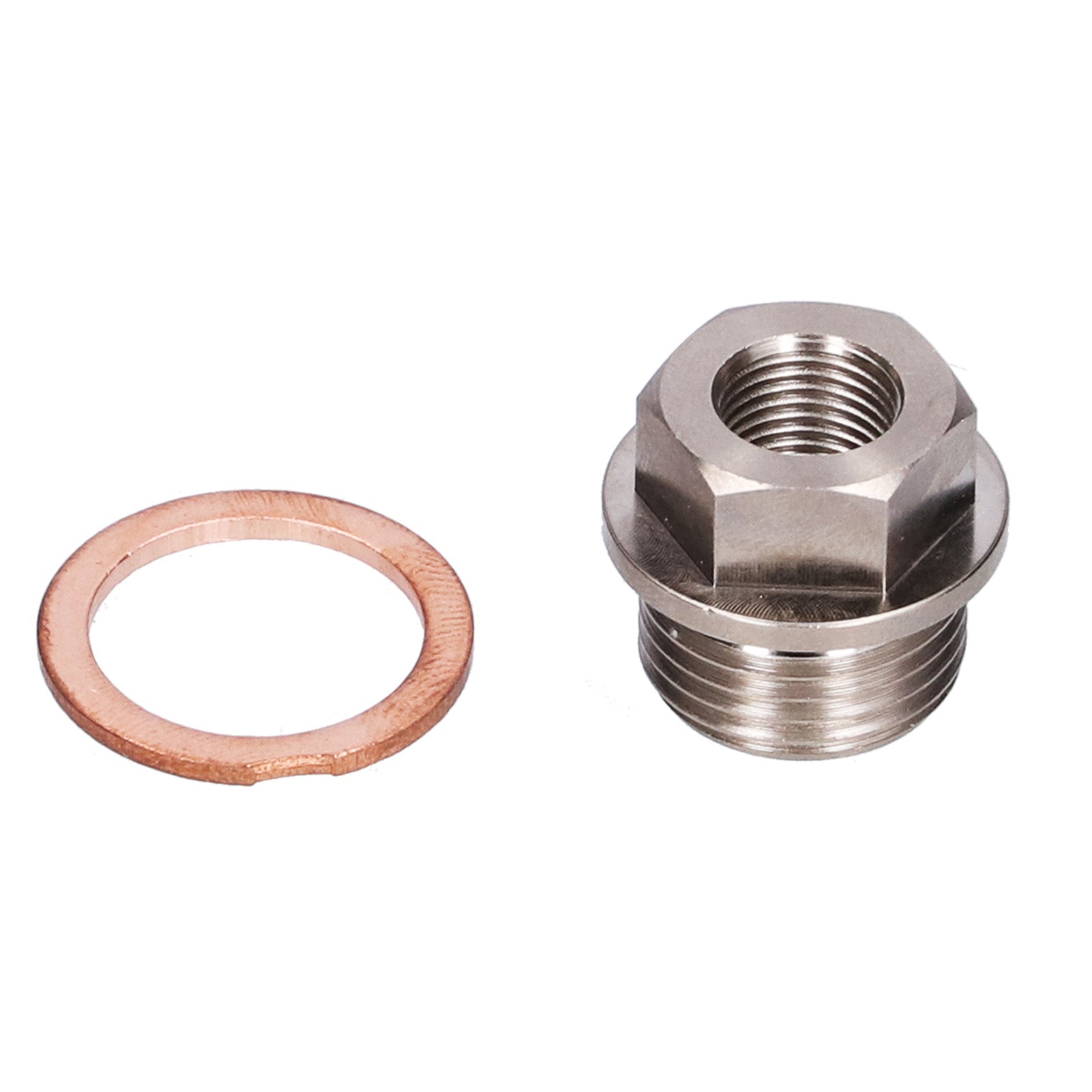 Sensor Adapter M18x1.5 to 1/8NPT Thread Exhaust Water Temperature Sensor Fitting with Gasket