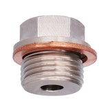 Sensor Adapter M18x1.5 to 1/8NPT Thread Exhaust Water Temperature Sensor Fitting with Gasket
