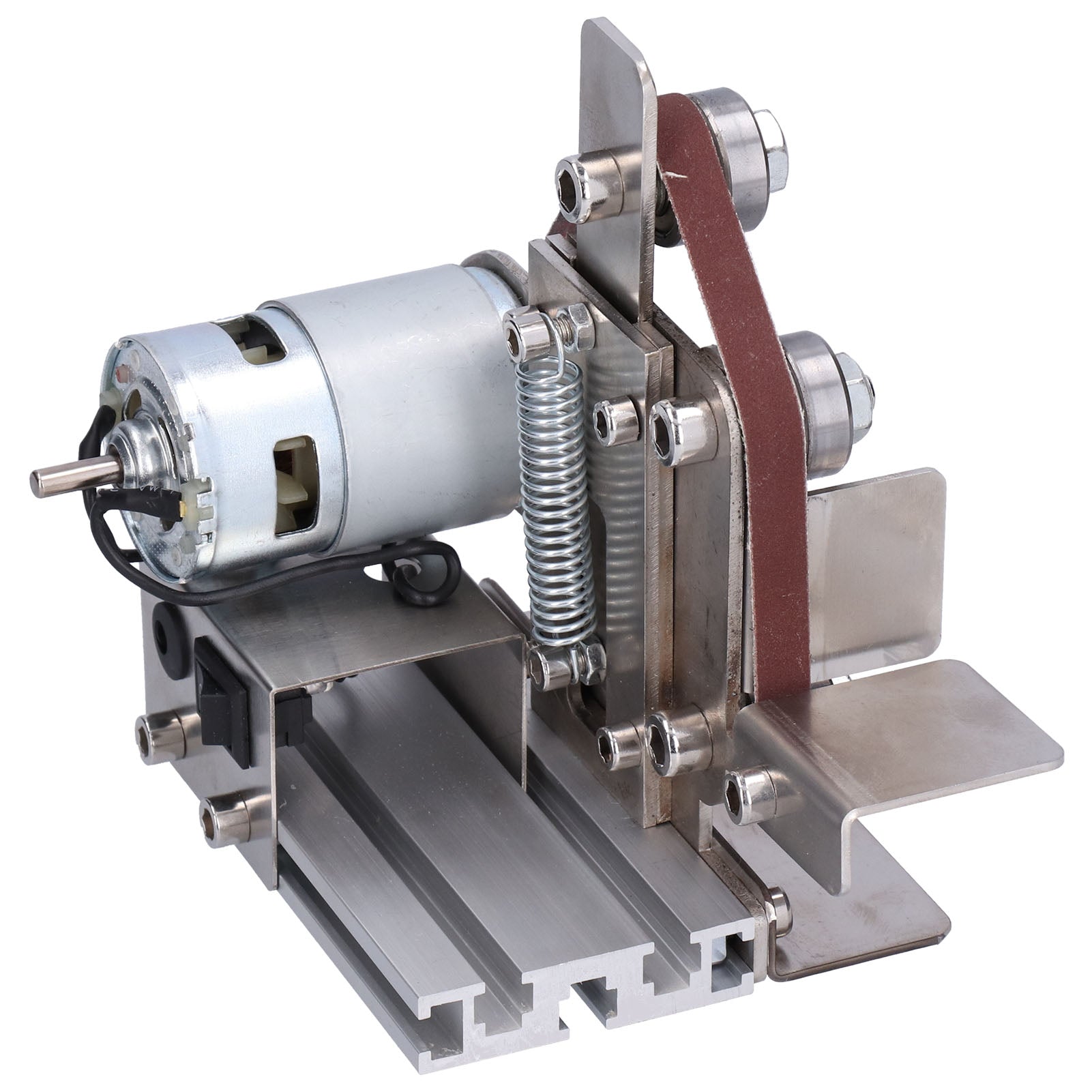 Polishing Grinding Machine Aluminum Alloy DIY Small Mini Electrical Tools AC 110‑240VAU Plug