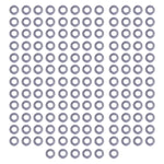 150Pcs Flat Washers Assortment Kit A2‑70 Stainless Steel Bolts Washer Replacement DIN125M3