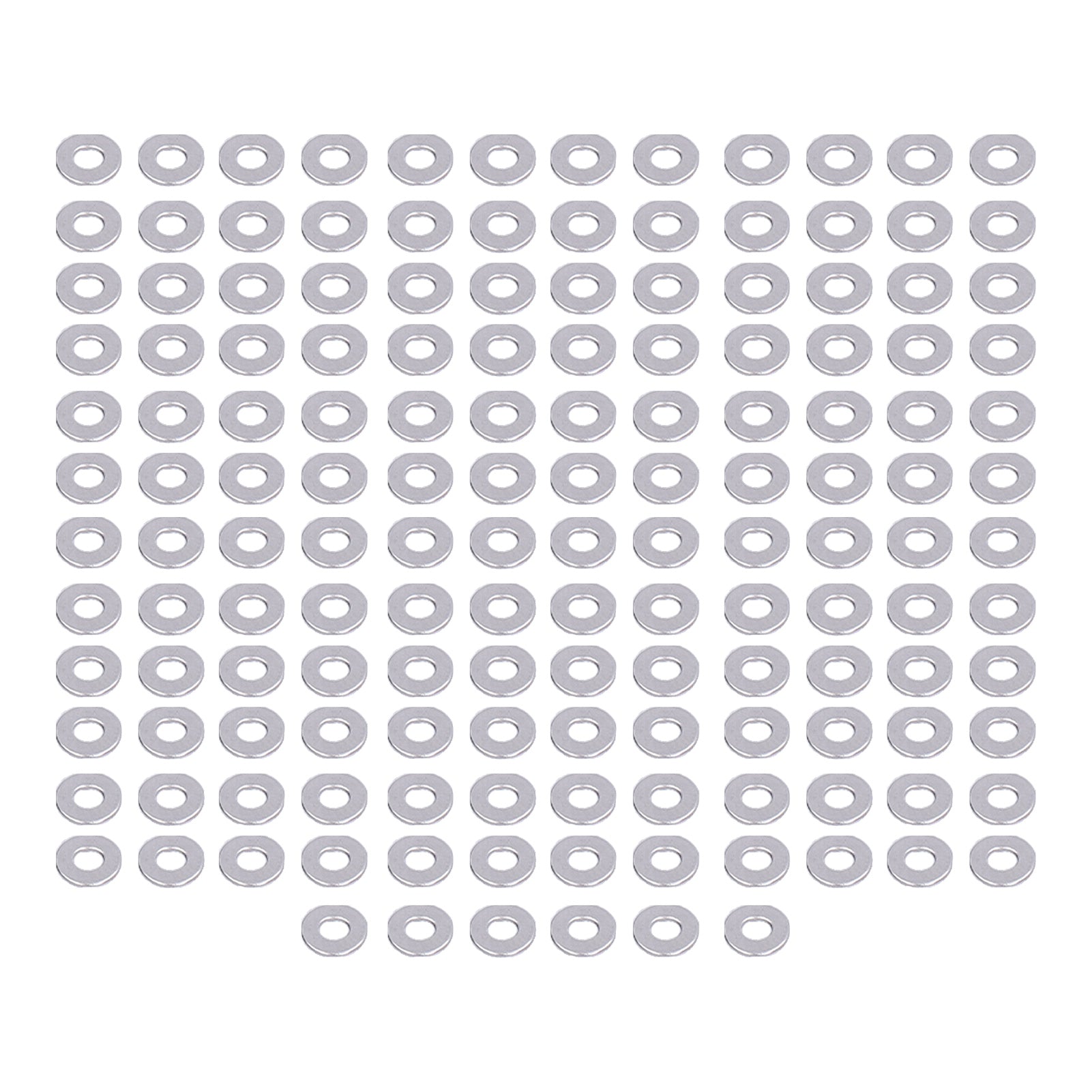 150Pcs Flat Washers Assortment Kit A2‑70 Stainless Steel Bolts Washer Replacement DIN125M3