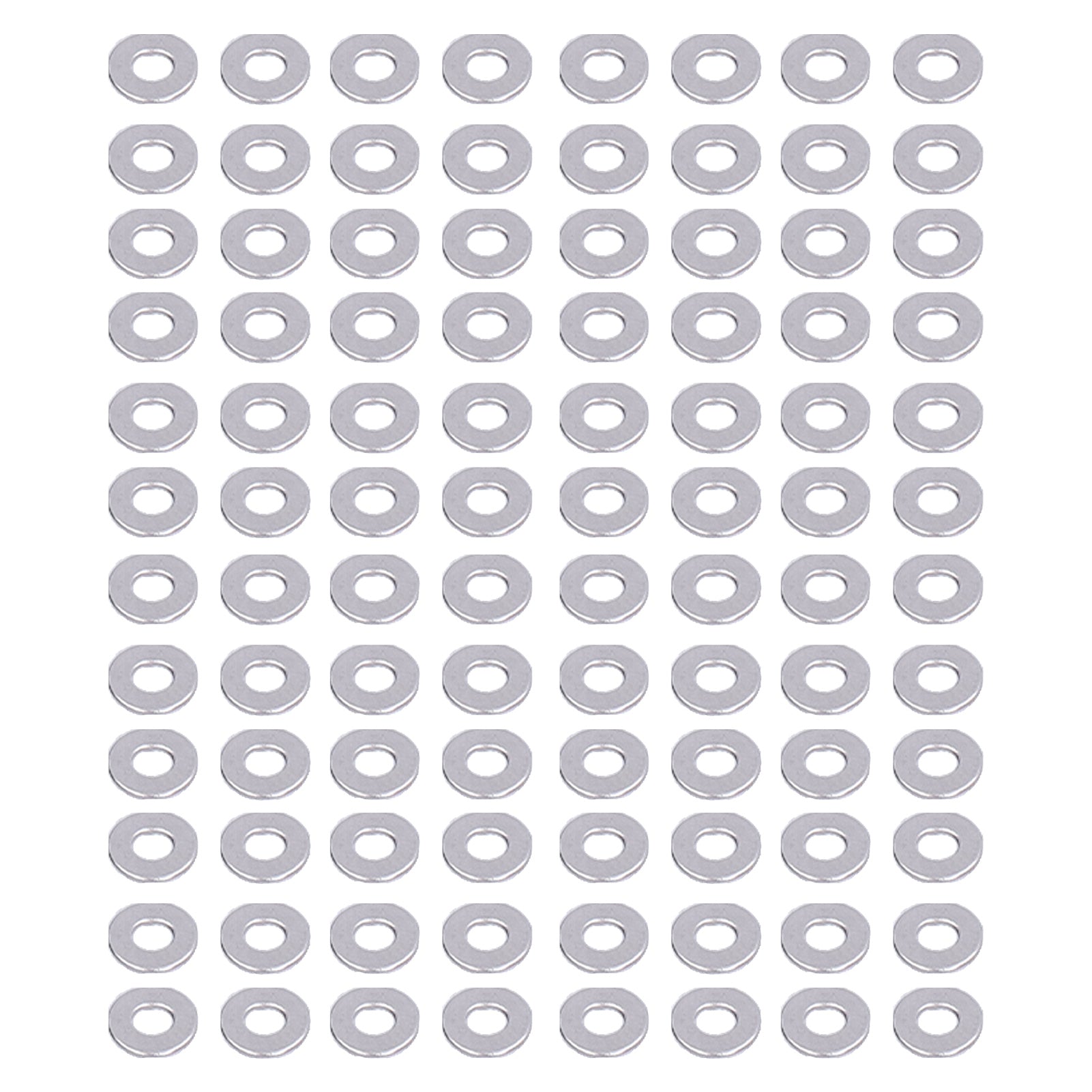 150Pcs Flat Washers Assortment Kit A2‑70 Stainless Steel Bolts Washer Replacement DIN125M3