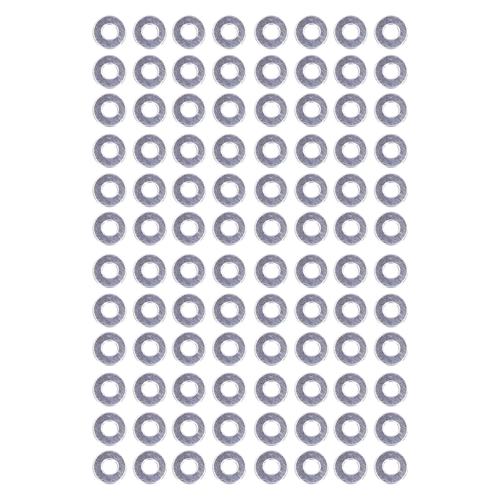 150Pcs Flat Washers Assortment Kit A2‑70 Stainless Steel Bolts Washer Replacement DIN125M3