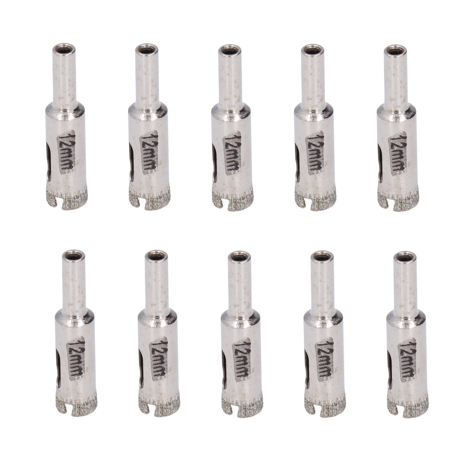 10Pcs Glass Drill Bit 12mm High Torsion Stable Fine Workmanship Sturdy Durable Tile Drill Bits