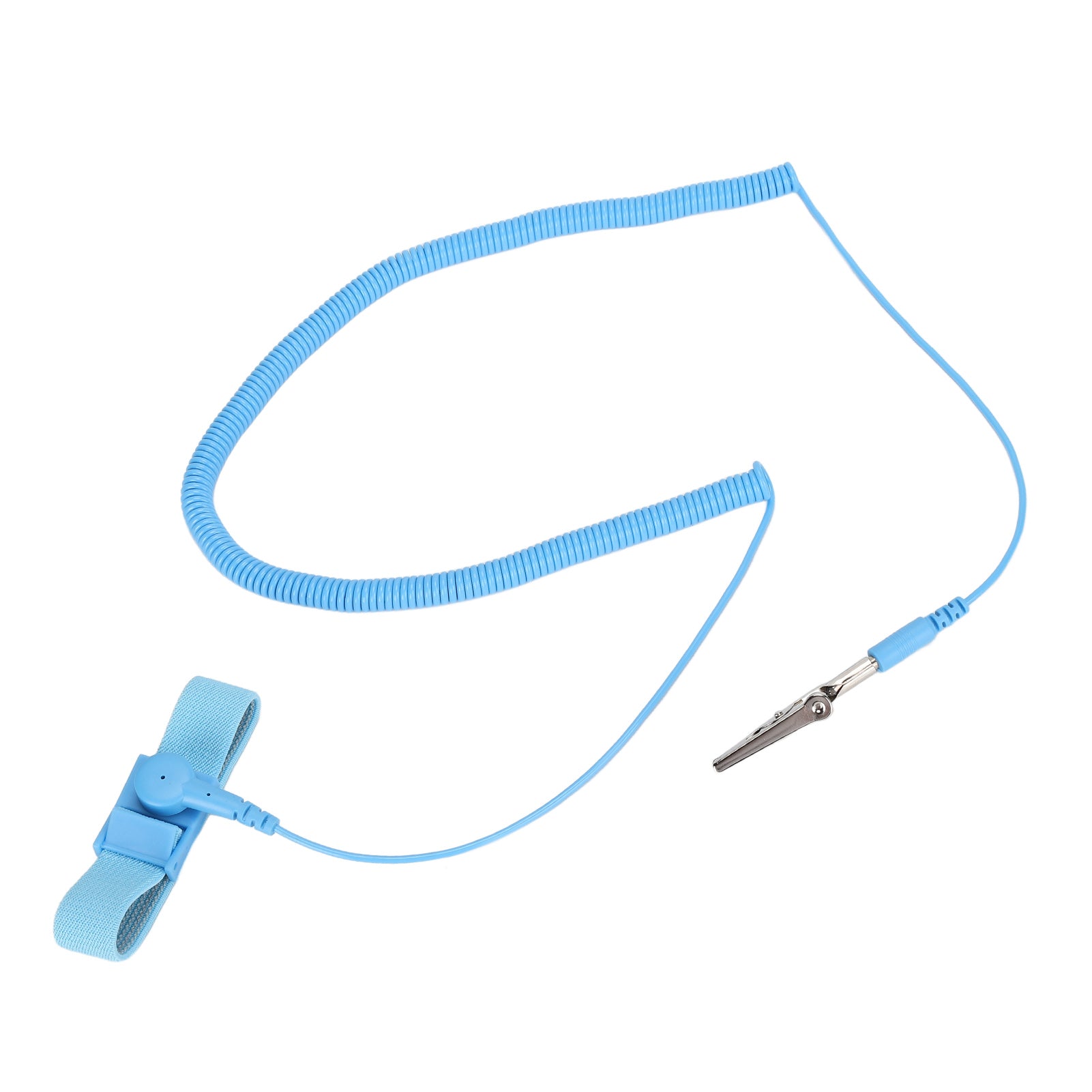 Static Bracelet Adjustable PU Wrist Strap Antistatic Wristband with Clip for Electronic Repair