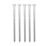 304 Stainless Steel Half Thread Bolt Wood Hex Lag Screws Self Tapping Wood Coach ScrewM8x150MM