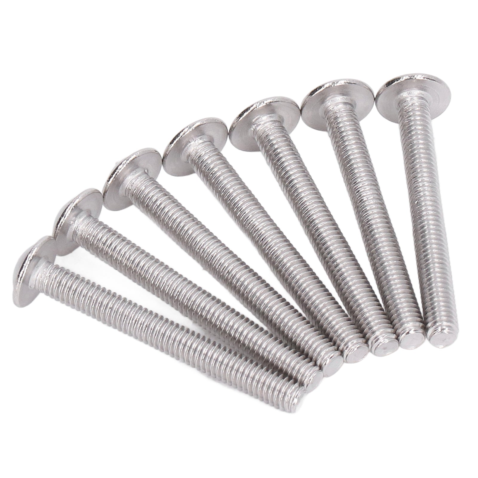 50Pcs Flanged Button Head Screws A2‑70 Stainless Steel Buttons Heads Socket Caps Bolts KitM4x35mm