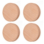 10Pcs Round Slicker Edge Burnisher Tool Beech Wood DIY Leather Craft Edging Chamfering Device